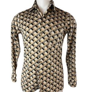 Men’s long sleeve unbranded button down Tan (665)